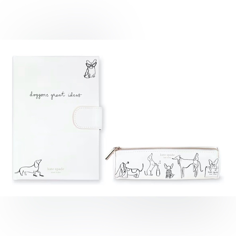 kate spade new york Dog Party Journal & Pen Case Gift Set - Brand New